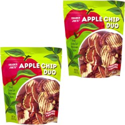 画像1: 赤りんごと青りんごのサクサク感がたまらない！Trader Joe's トレーダージョーズ  アップルチップ デュオ２袋