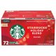 いち早く入荷セール！Starbucks スターバックス キューリグ ホリデーブレンド ミディアムロースト K-Cup 72pods