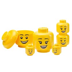 画像3: レゴ収納 楽しくお片付け LEGO レゴ ストレージ ヘッド セット 6個