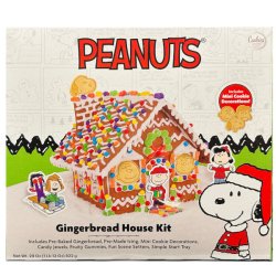 画像1: 今年も楽しい！PEANUTS ピーナッツ お菓子の家 ジンジャーブレッドハウス キット 822g