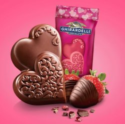 画像3: Ghirardelli ギラデリ ハート ストロベリー ミルクチョコレート 137.2g 2個