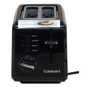 画像: Cuisinart　クイジナート コンパクト 2スライス トースター　黒