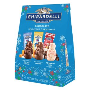 画像: クリスマス ギラデリチョコ Ghirardelli ギラデリー チョコレート スノーマン アソートメント 348g