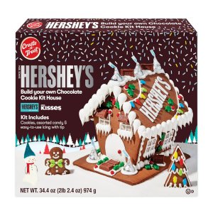 画像: お菓子の家 ハーシーズで飾り付ける！ Hershey's  チョコレートクッキー ハウスキット