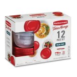 画像: 回して開けるから便利！Rubbermaid ラバーメイド  テイクアロング 食品保存容器 ６個セット (合計12ピース）