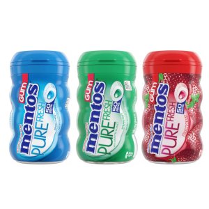 画像: 新しいフレーバーストロベリーも！ mentos メントス ピュアーガム 3パック アメリカ版