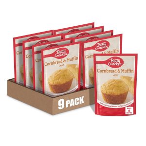 画像:  ベティクロッカー コーンブレッド Betty Crocker ベティクロッカー コーンブレッド＆マフィンミックス 9個 アメリカ ベティクロッカー社　