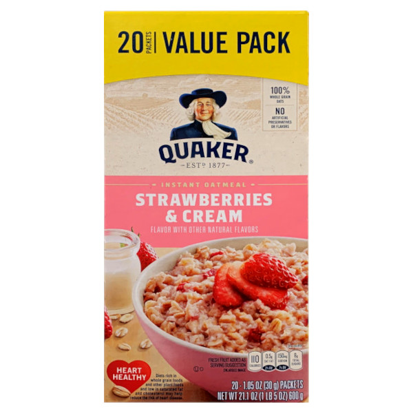 アメリカの代表的な朝食！ Quaker クエーカーオートミール バリューパック 6種類から選べる2個