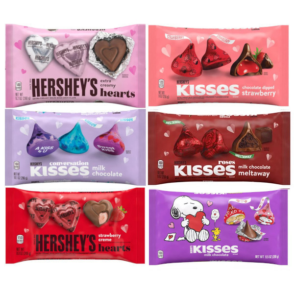 画像1: バレンタイン限定の6種類！Hershey's ハーシーズ バレンタイン チョコレート６種類