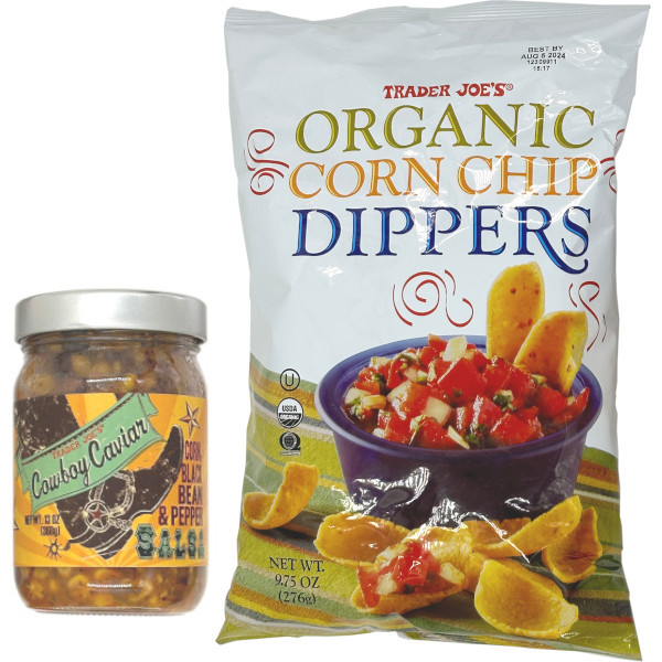 画像1: テキサス生まれのサルサ！Trader Joe's トレーダージョーズ サルサ(SALSA)カウボーイキャビア＆コーンチップス(CornChips)