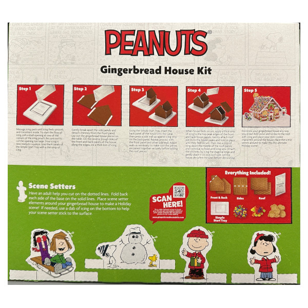 画像2: 今年も楽しい！PEANUTS ピーナッツ お菓子の家 ジンジャーブレッドハウス キット 822g