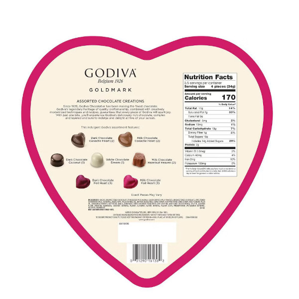 画像4: Godiva ゴディバ ゴールドマーク バレンタイン ハートボックス