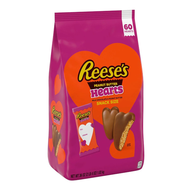 画像1: みんなにあげたいバレンタイン！Reece's リーセス ピーナッツバターカップ ハート スナックサイズ 60個